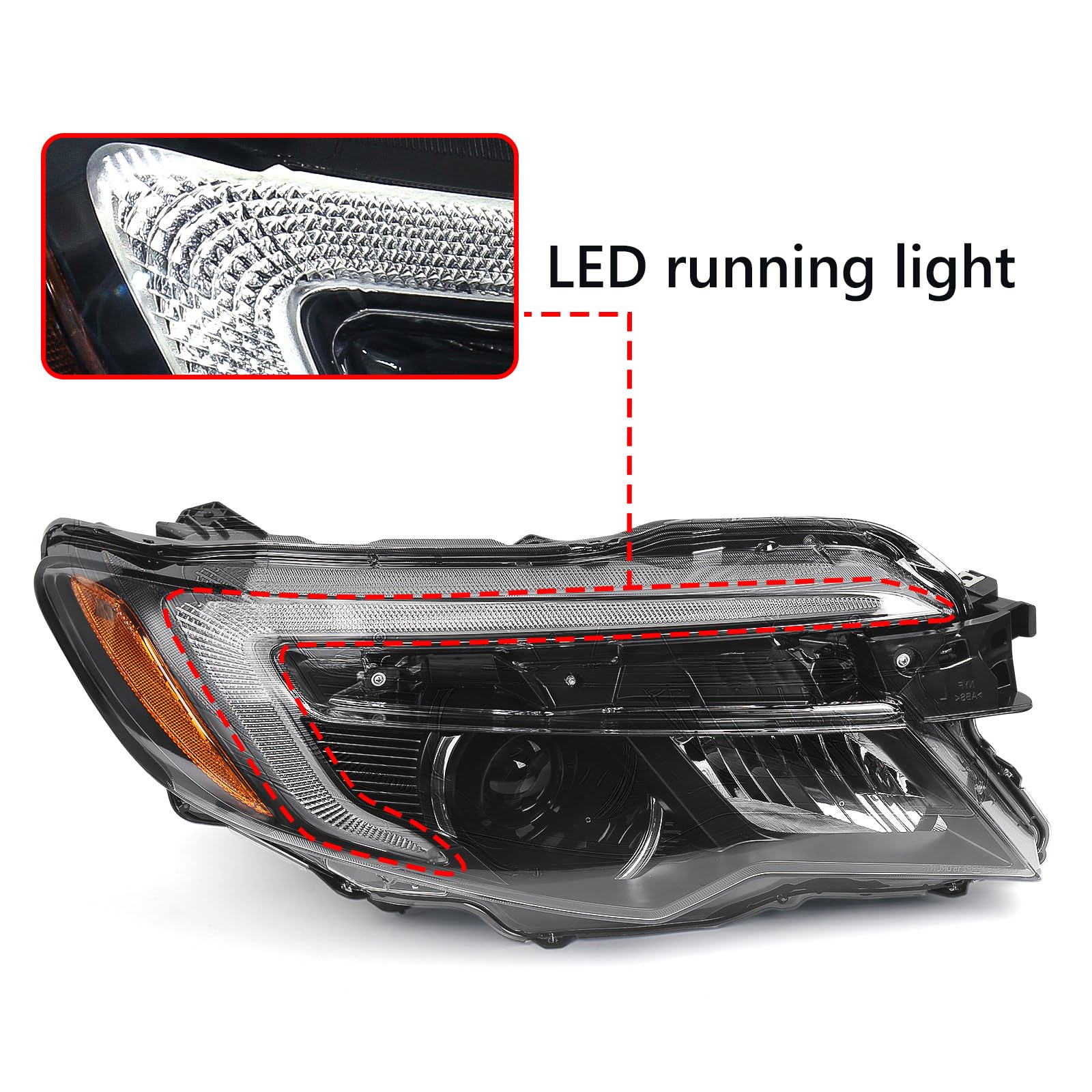 Amazon.com: Huray 4-Pin Headlights Assembly for Honda Pilot 2016